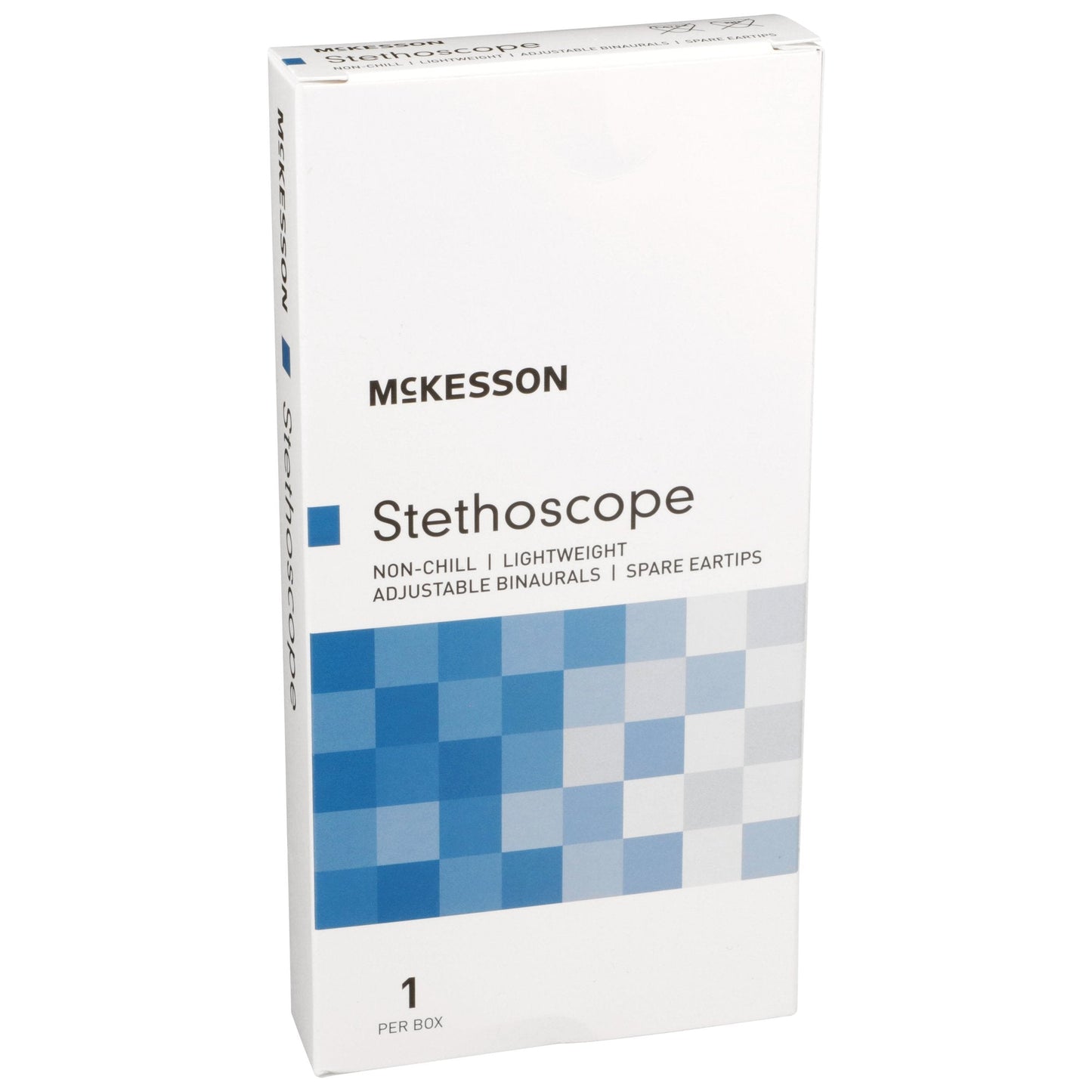 General Exam Stethoscope McKesson Teal Blue 1-Tube 22 Inch Tube Double Sided Chestpiece, Packaging Type- Each