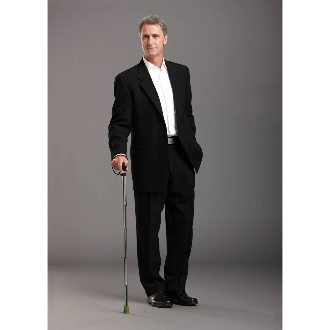 Folding Cane Switch Sticks® Aluminum 32 to 37 Inch Height Huntington Print