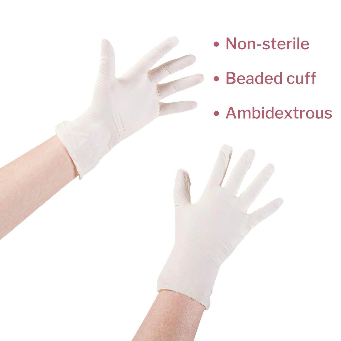 Exam Glove McKesson Medium NonSterile Stretch Vinyl Standard Cuff Length Smooth Ivory Not Rated, Packaging Type- Box