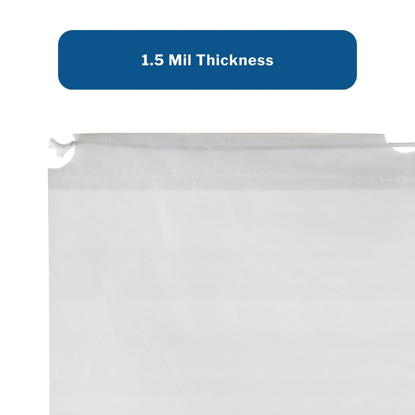 Patient Belongings Bag McKesson 4 X 20 X 20 Inch Polyethylene Drawstring Closure White, Packaging Type- Each