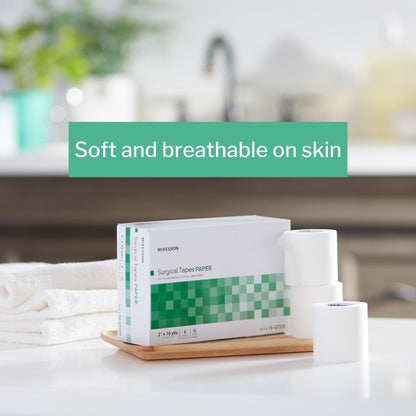 Medical Tape McKesson White 2 Inch X 10 Yard Paper NonSterile, Packaging Type- Box