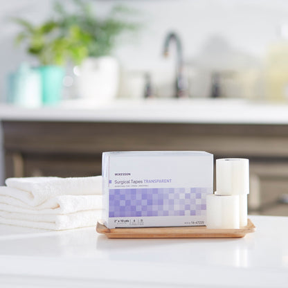 Medical Tape McKesson Transparent 2 Inch X 10 Yard Plastic NonSterile, Packaging Type- Box