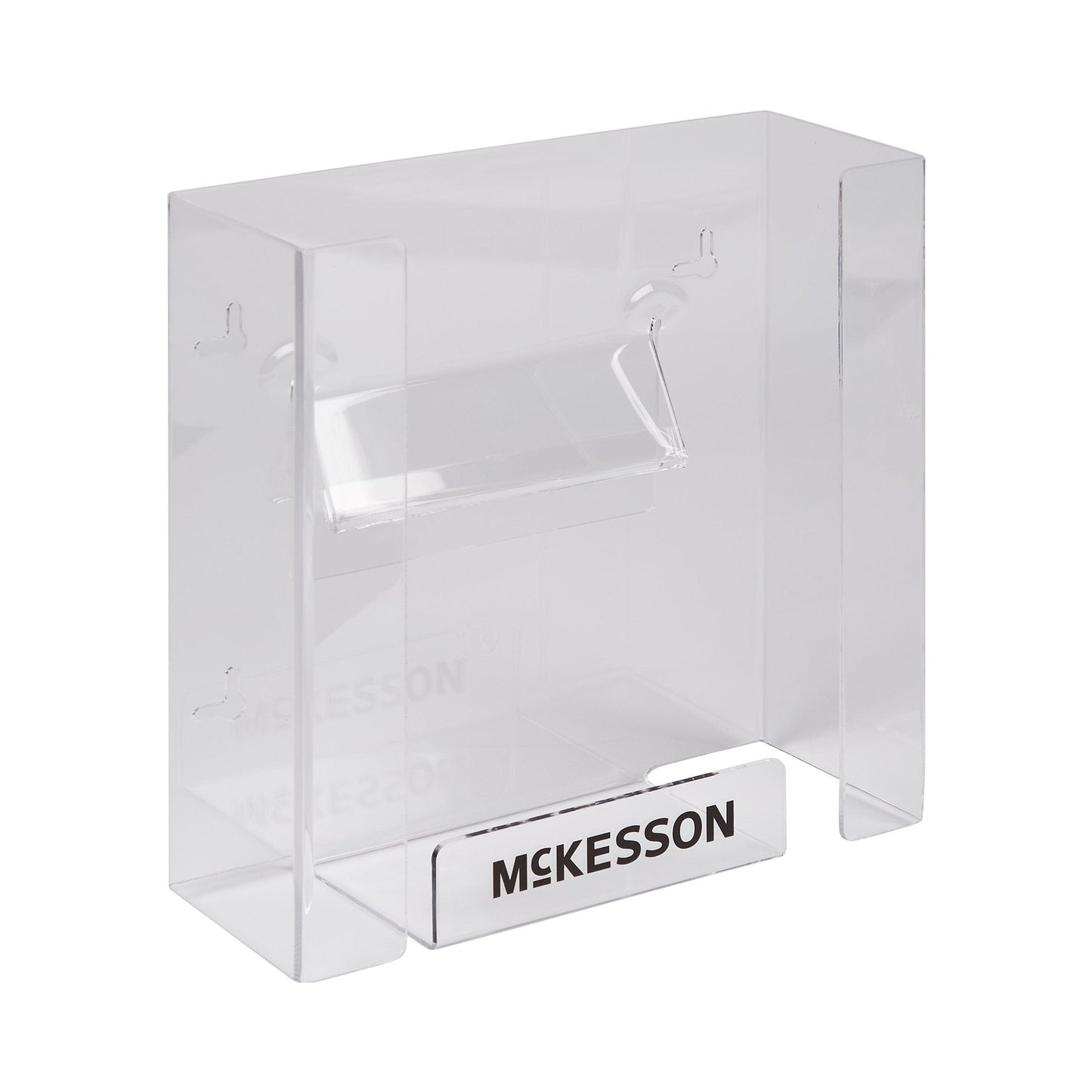 Glove Box Holder McKesson Horizontal or Vertical Mounted 2-Box Capacity Clear 4 X 10 X 10-3/4 Inch Plastic, Packaging Type- Each