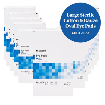 Eye Pad McKesson 2-1/8 X 2-5/8 Inch Sterile 1 per Pack, Packaging Type- Box
