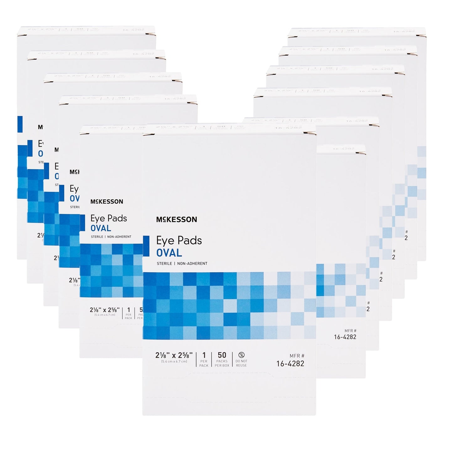 Eye Pad McKesson 2-1/8 X 2-5/8 Inch Sterile 1 per Pack, Packaging Type- Box