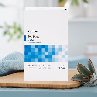 Eye Pad McKesson 2-1/8 X 2-5/8 Inch Sterile 1 per Pack, Packaging Type- Box