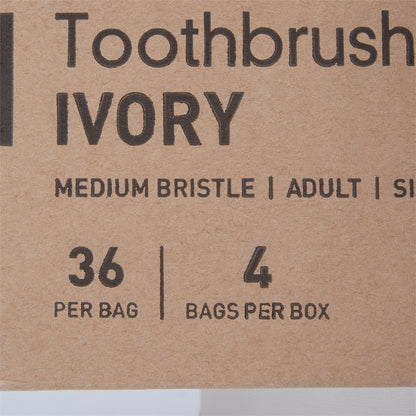 Toothbrush McKesson Ivory Adult Medium, Packaging Type- Each