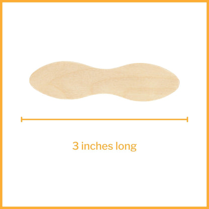 Medical Spoon McKesson Double Ended Tan Wood, Packaging Type- Box