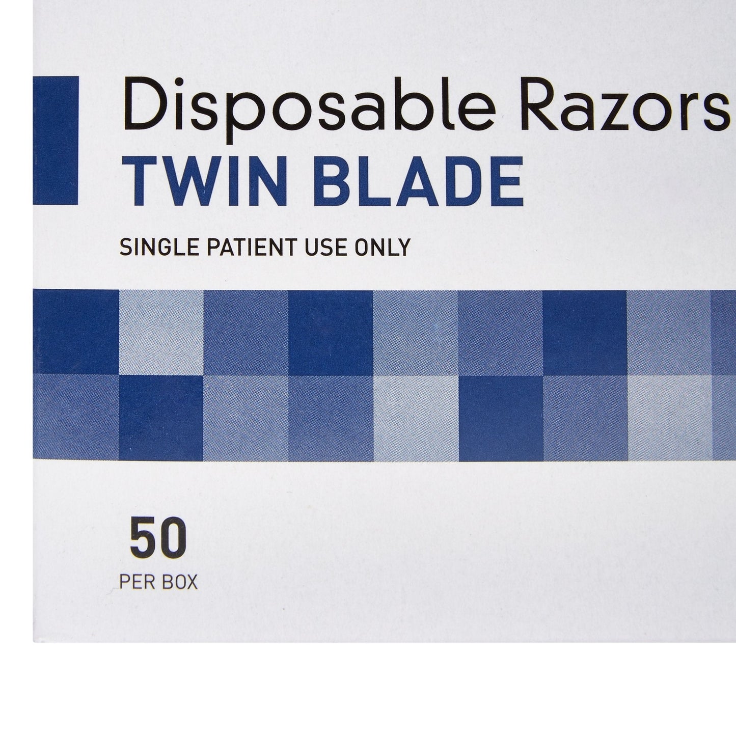 Personal Razor McKesson Single Edge Twin Blade NonSterile Disposable, Packaging Type- Each