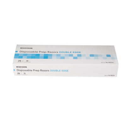 Surgical Prep Razor McKesson Double Edge Single Blade NonSterile Disposable, Packaging Type- Box