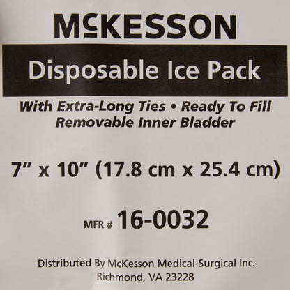 Ice Bag McKesson General Purpose 7 X 10 Inch Fabric Disposable, Packaging Type- Each