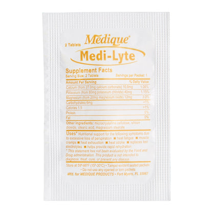 Mineral Supplement Medi-Lyte Calcium / Potassium / Magnesium 10.8 mg - 40 mg - 12 mg Strength Tablet 500 per Box, Packaging Type- Box
