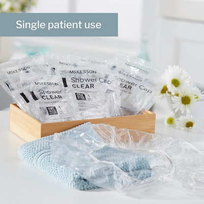 Shower Cap McKesson One Size Fits Most Clear, Packaging Type- Each