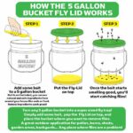 6 PACK – 5 Gallon Bucket Fly-Condo™- Turn any 5 gallon bucket into a Fly Trap - 6-pack-5-gallon-bucket-fly-condo™-turn-any-5-gallon-bucket-into-a-fly-trap