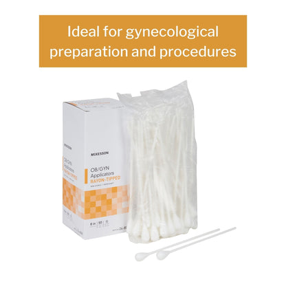 McKesson OB/GYN Swab 8 Inch Length NonSterile, Packaging Type- Box