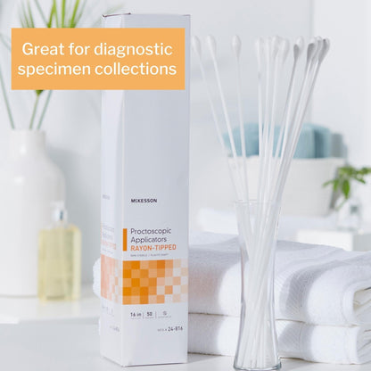 McKesson Proctoscopic Swabstick 16 Inch Length NonSterile, Packaging Type- Box