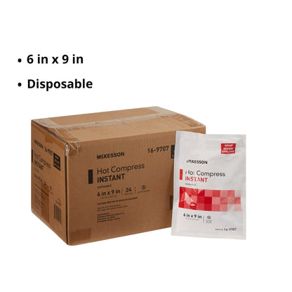 Instant Hot Pack McKesson General Purpose Large Plastic Disposable, Packaging Type- Each