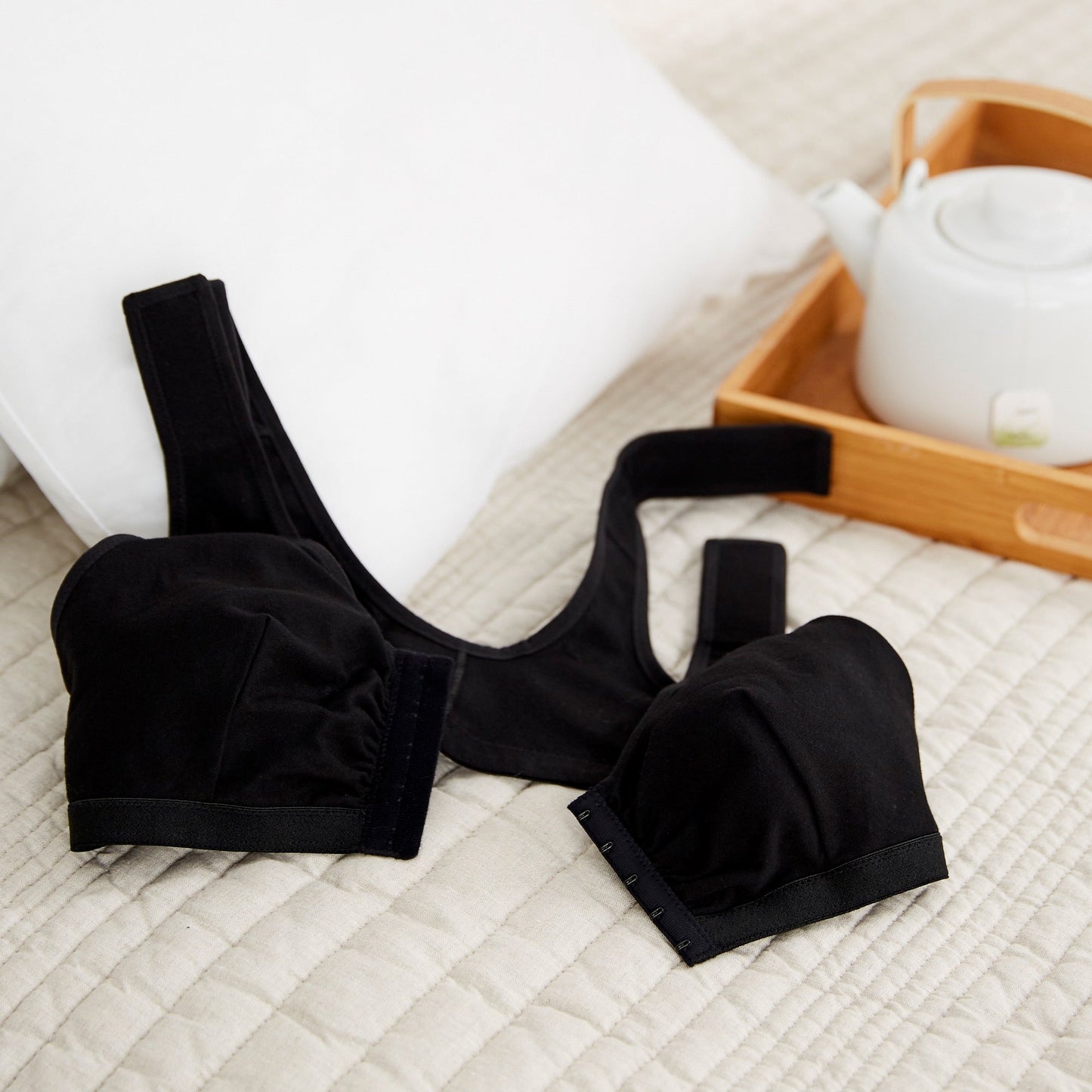 Post-Surgical Bra McKesson Black 36 Inch, Packaging Type- Each