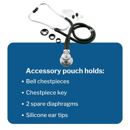 Sprague Stethoscope McKesson Black 2-Tube 16 Inch Tube Double Sided Chestpiece, Packaging Type- Each