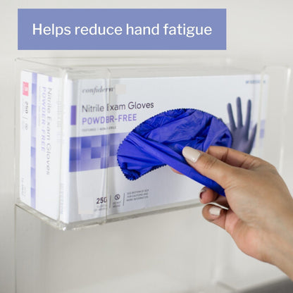 Exam Glove McKesson Confiderm 3.5C Medium NonSterile Nitrile Standard Cuff Length Textured Fingertips Blue Chemo Tested, Packaging Type- Box