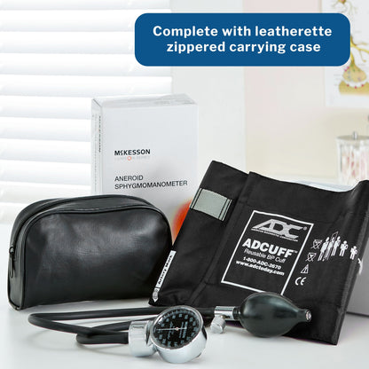 Aneroid Sphygmomanometer Unit McKesson LUMEON Adult Cuff Nylon Cuff 23 - 40 cm Pocket Aneroid, Packaging Type- Box