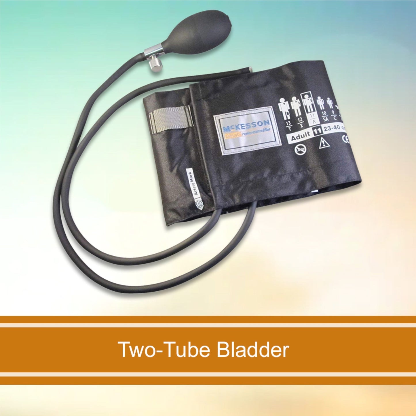 Reusable Blood Pressure Cuff and Bulb McKesson LUMEON 23 to 40 cm Arm Nylon Cuff Adult Cuff, Packaging Type- Box