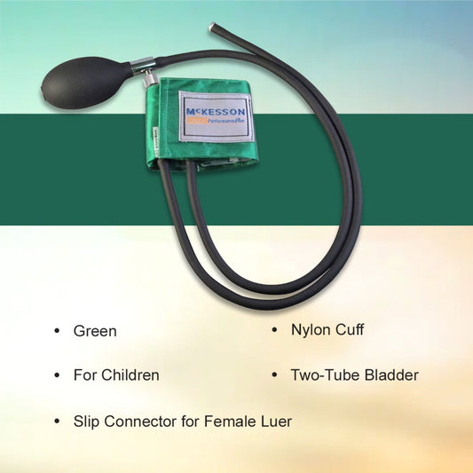 Reusable Blood Pressure Cuff and Bulb McKesson LUMEON 13.9 to 19.5 cm Arm Nylon Cuff Child Cuff, Packaging Type- Box
