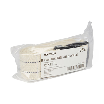 Gait Belt McKesson 60 Inch Length White, Packaging Type- Each