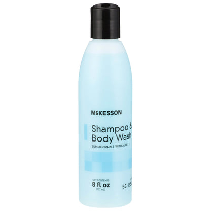 Shampoo and Body Wash McKesson 8 oz. Flip Top Bottle Summer Rain Scent, Packaging Type- Each