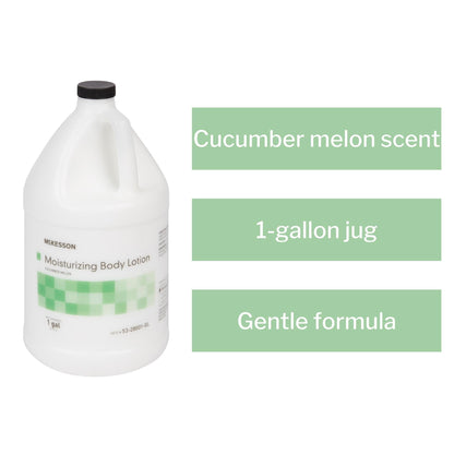 Hand and Body Moisturizer McKesson 1 gal. Jug Cucumber Melon Scent Lotion, Packaging Type- Each