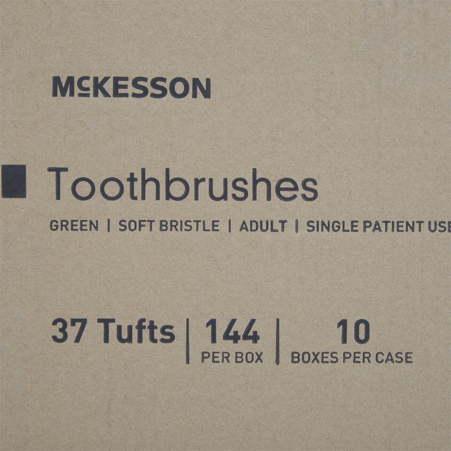 Toothbrush McKesson Green Adult Soft, Packaging Type- Each