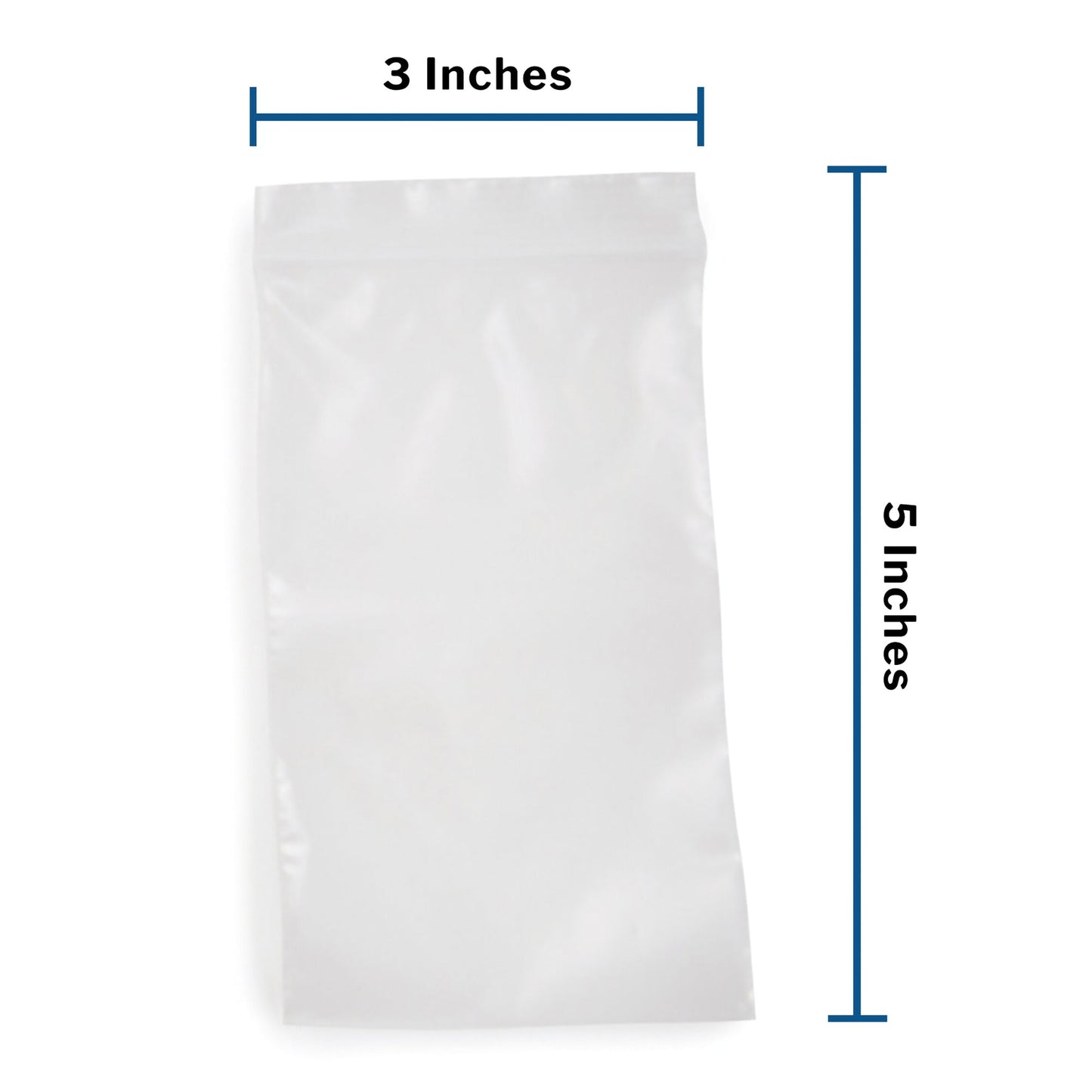 Reclosable Bag McKesson 3 X 5 Inch Polyethylene Clear Zipper Closure, Packaging Type- Box