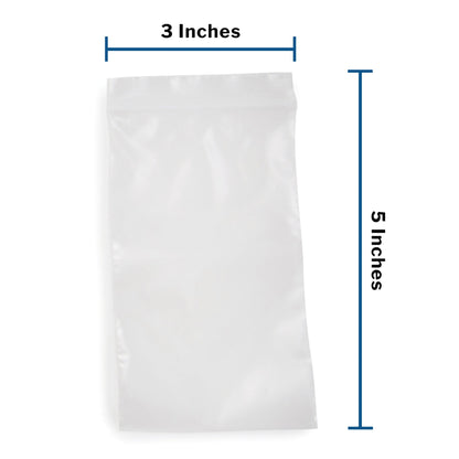 Reclosable Bag McKesson 3 X 5 Inch Polyethylene Clear Zipper Closure, Packaging Type- Box
