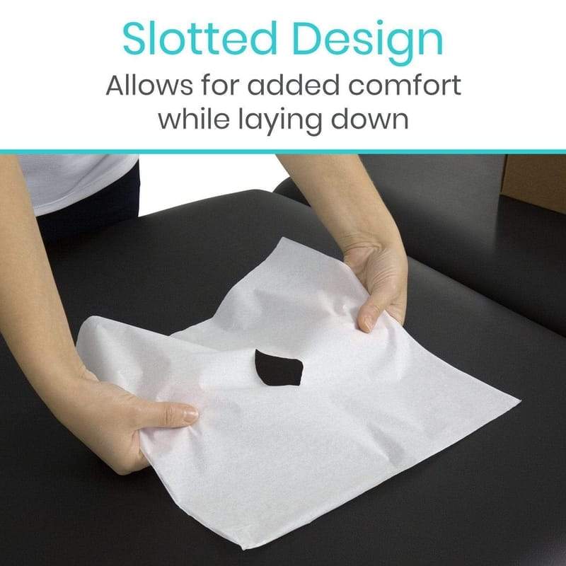 Headrest Paper Sheets 12x12 w/ Slit - headrest-paper