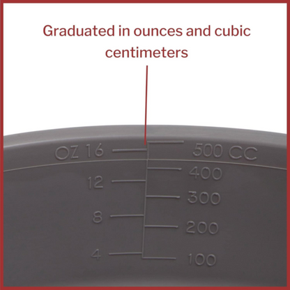 Emesis Basin McKesson Graphite 20 oz. Plastic Single Patient Use, Packaging Type- Each