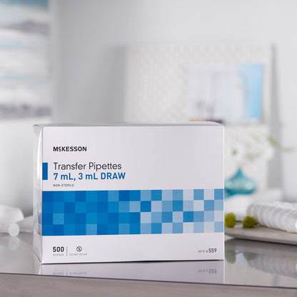 McKesson Transfer Pipette 7.5 mL 0.5 to 3 mL Graduation Increments NonSterile, Packaging Type- Box