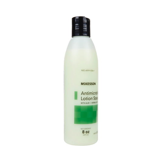 Antimicrobial Soap McKesson Lotion 8 oz. Bottle Herbal Scent, Packaging Type- Each