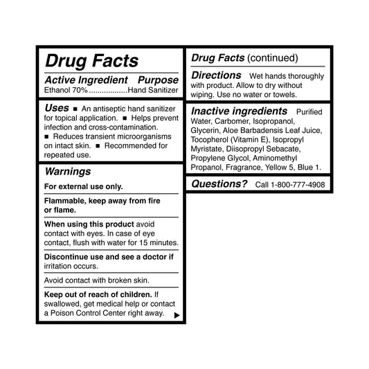 Hand Sanitizer with Aloe McKesson Premium 18 oz. Ethyl Alcohol Gel Pump Bottle, Packaging Type- Each