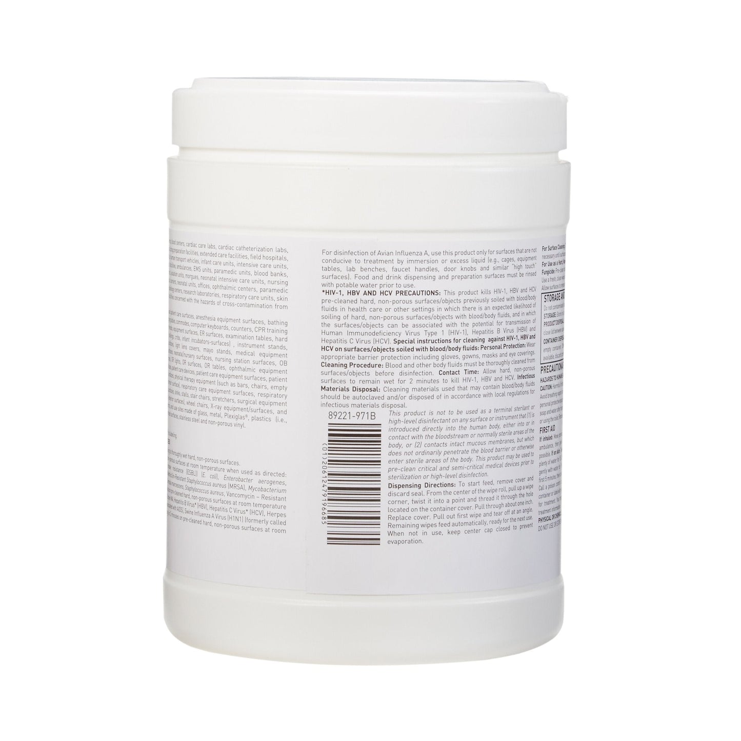 McKesson Surface Disinfectant Premoistened Manual Pull Wipe 65 Count Canister Alcohol Scent NonSterile, Packaging Type- Box