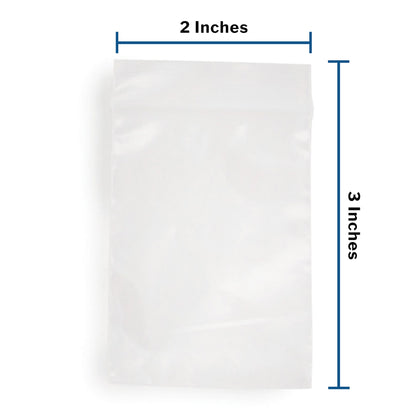 Reclosable Bag McKesson 2 X 3 Inch Polyethylene Clear Zipper Closure, Packaging Type- Box