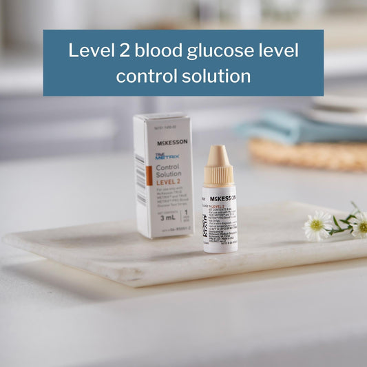 Blood Glucose Control Solution McKesson TRUE METRIX 3 mL Level 2, Packaging Type- Box