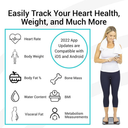 Digital Heart Rate Scale Compatible with Smart Devices - heart-rate-ito-scales