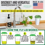 Fly Lid Combo- Indoor Outdoor Eco Friendly Fly Control Pack – Includes (6) Fly-Lids for Disposable Cups and (2) 5 Gallon Bucket Fly-Condo™ Lids. - fly-lid-combo-indoor-outdoor-eco-friendly-fly-control-pack-includes-6-fly-lids-for-disposable-cups-and-2-5-gallon-bucket-fly-condo™-lids