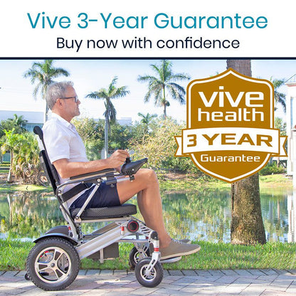 Power Wheelchair - Foldable Long Range Transport Aid - power-wheelchair