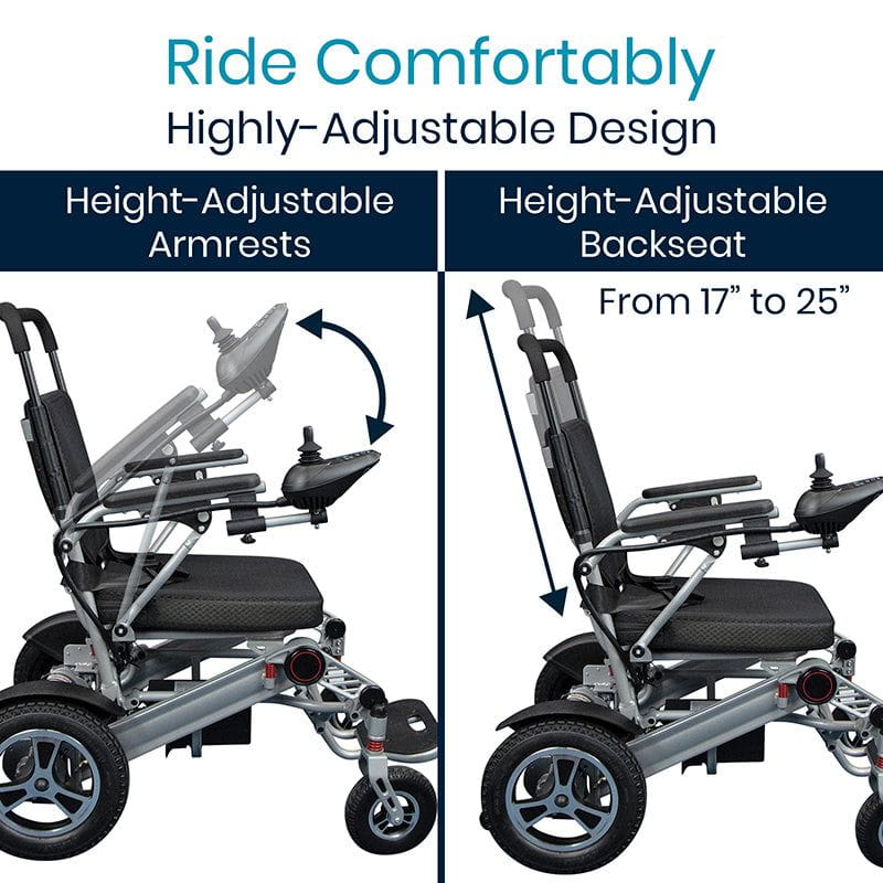 Power Wheelchair - Foldable Long Range Transport Aid - power-wheelchair