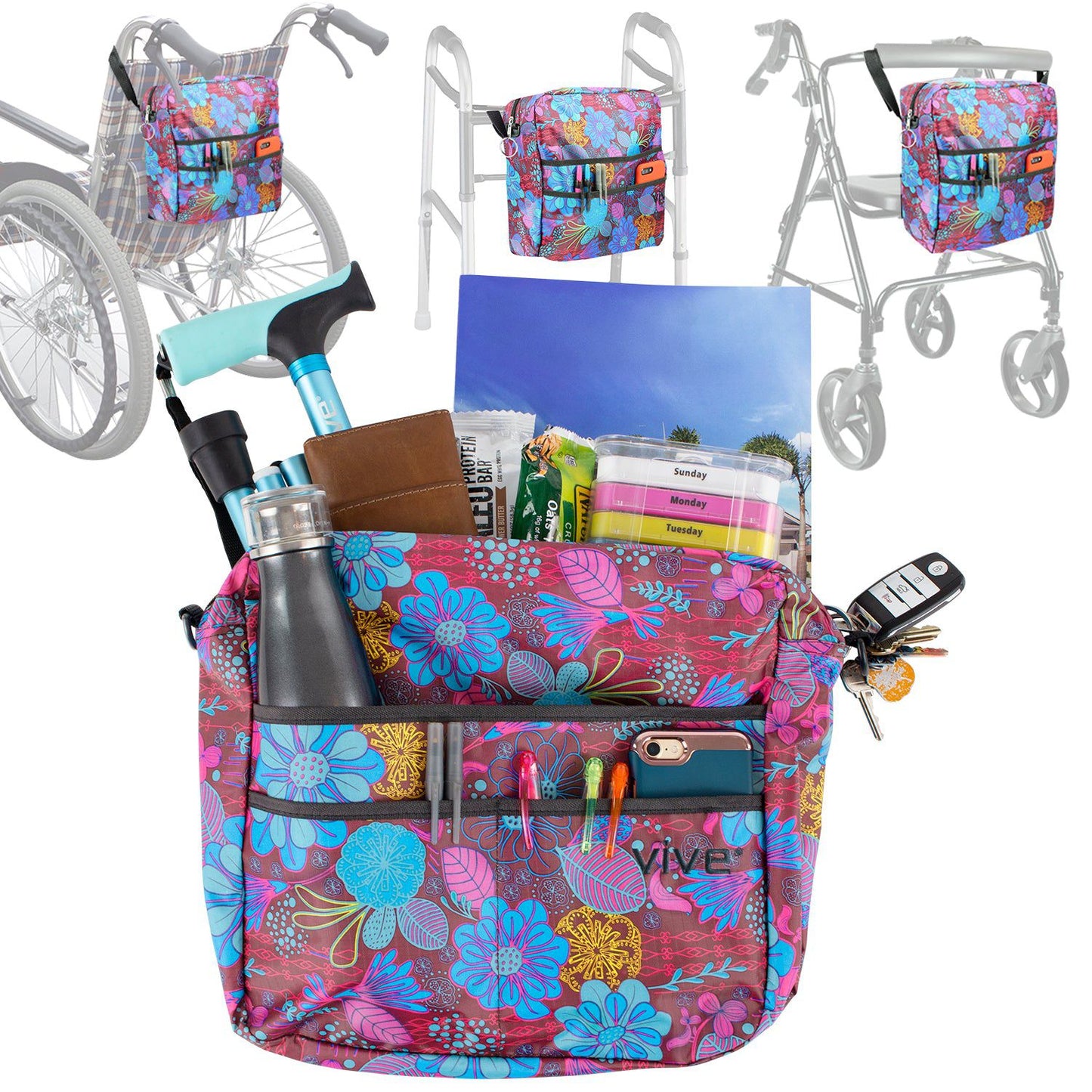 Rollator Bag - Royal Palm - rollator-walker-bag