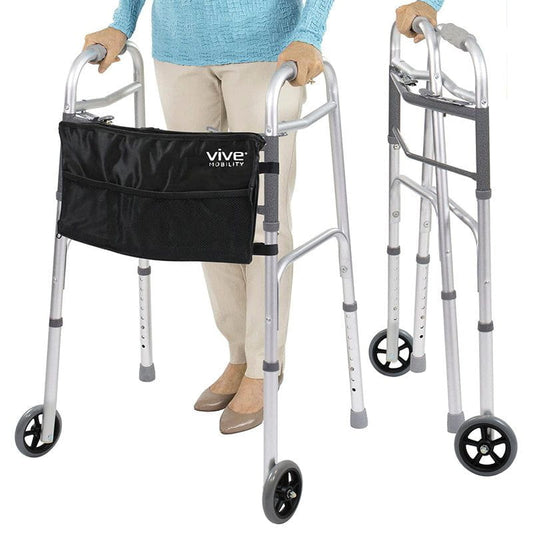 Folding Walker - Black - folding-walker