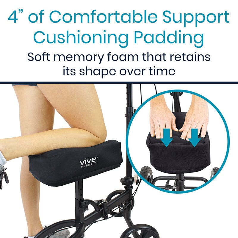 Memory Foam Knee Walker Pad - knee-scooter-pad-cover