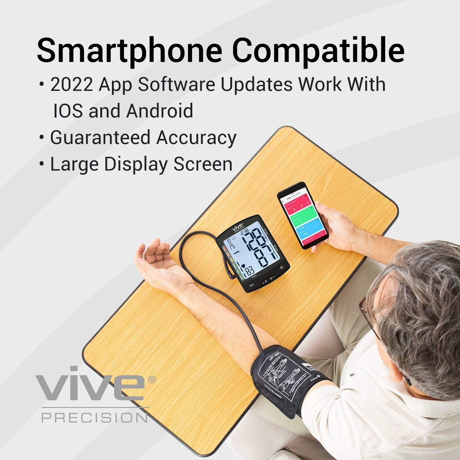 Blood Pressure Monitor Compatible with Smart Devices - blood-pressure-monitor-with-smart-device-compatibility
