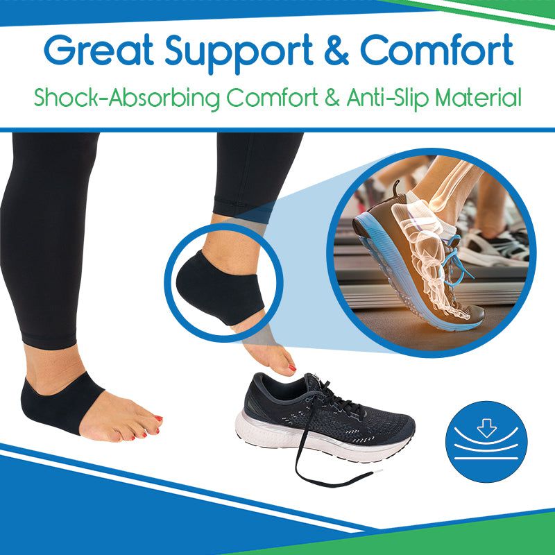 Fabric Gel Heel Protectors - Beige - fabric-gel-heel-protectors